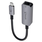 Bonelk 15cm Long-Life USB-C to Ethernet Adapter (Space Grey)