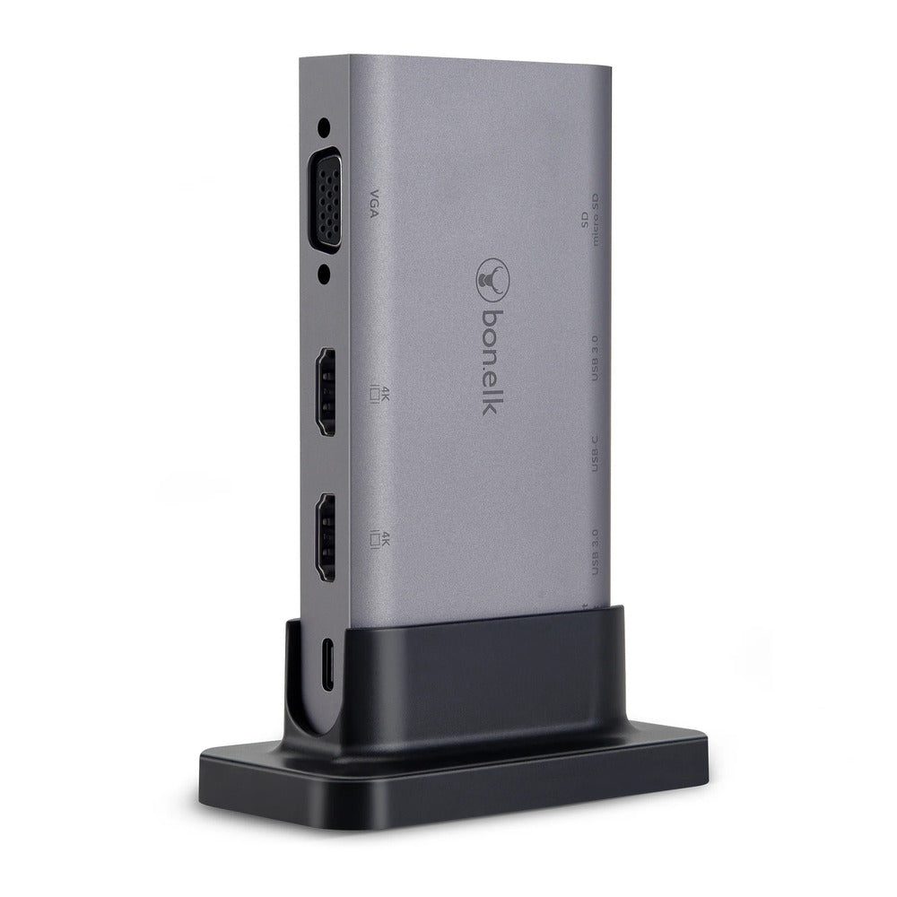 Bonelk Desktop Series 9 in 1 USB-C Multiport Hub (Space Grey)
