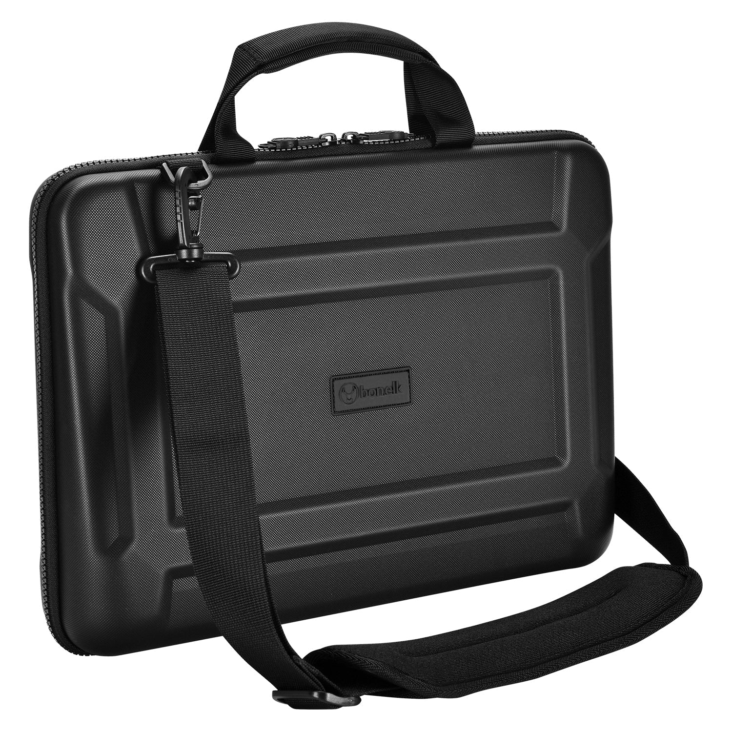 Bonelk Long Life Attache Case for 15" - 16" Laptop (Black) 