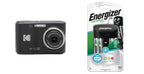 Kodak PIXPRO FZ45 Camera (Black) with Energizer Recharge Charger (4xAA Incl)