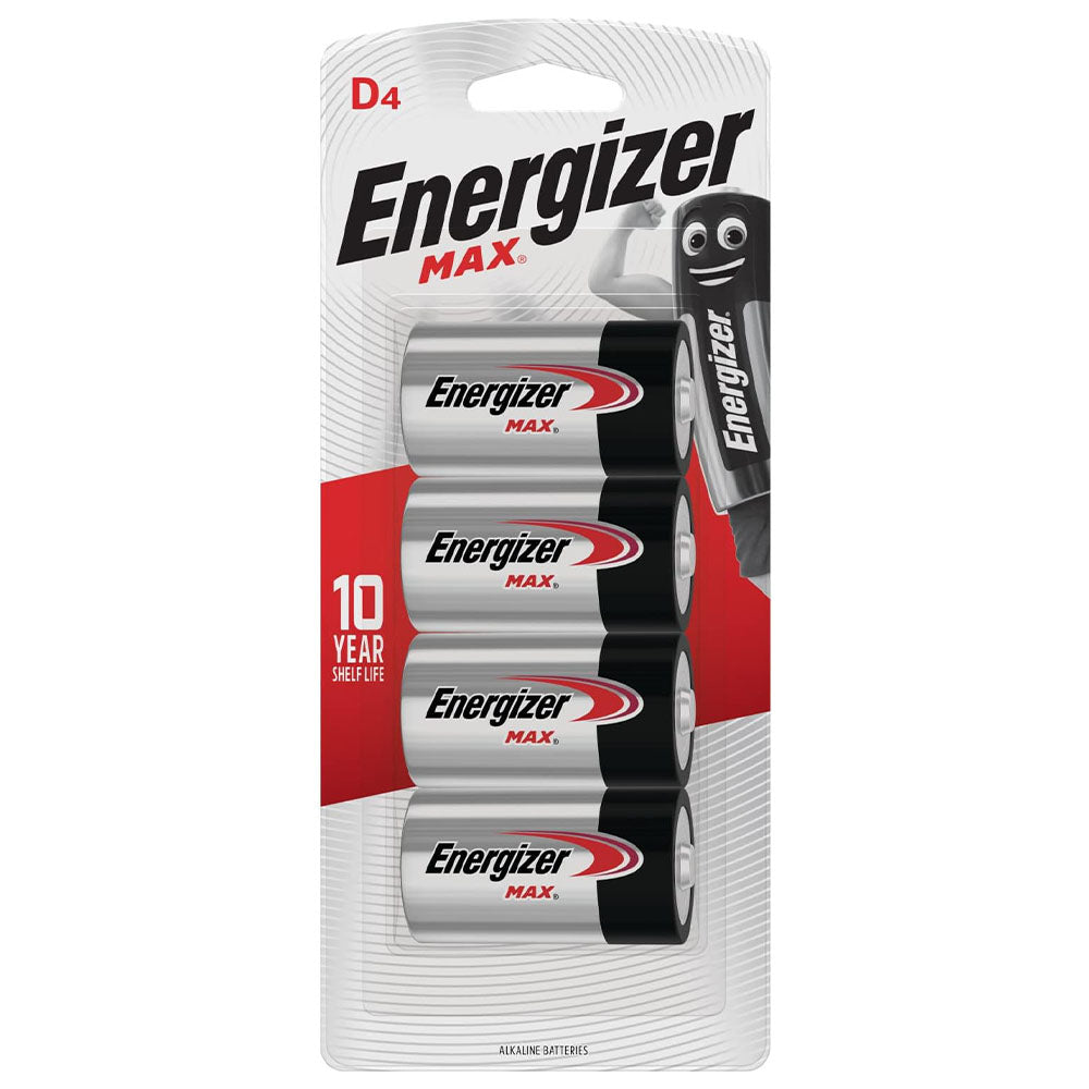 Energizer Max D Batteries (4 Pack)