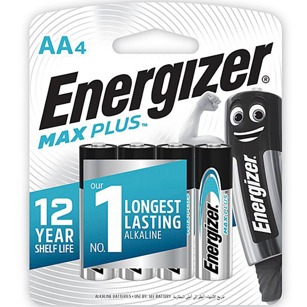 Energizer Max Plus AA Batteries (4 Pack)