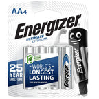 Energizer Ultimate AA Lithium Batteries (4 Pack)