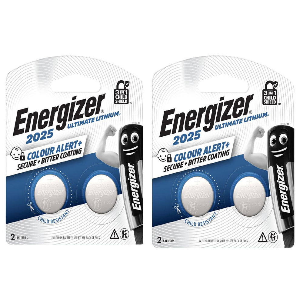 Energizer Ultimate Lithium CR2025 Coin Battery (4 Pack)