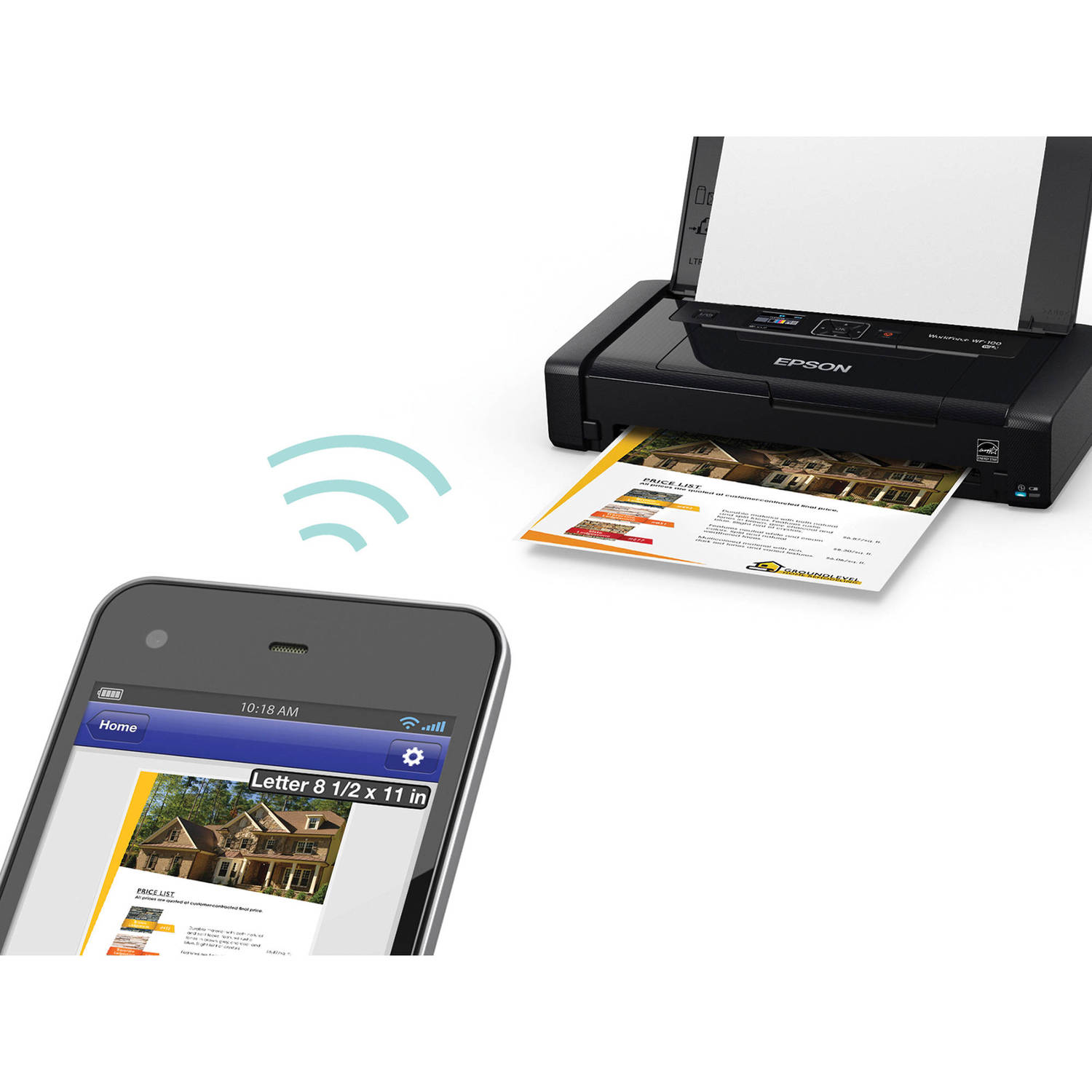 Epson Workforce WF-100 Portable Inkjet Printer Scanner