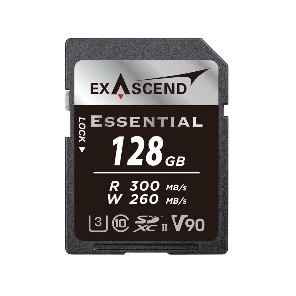 Exascend ESSENTIAL 128GB UHS-II V90 SDXC Card