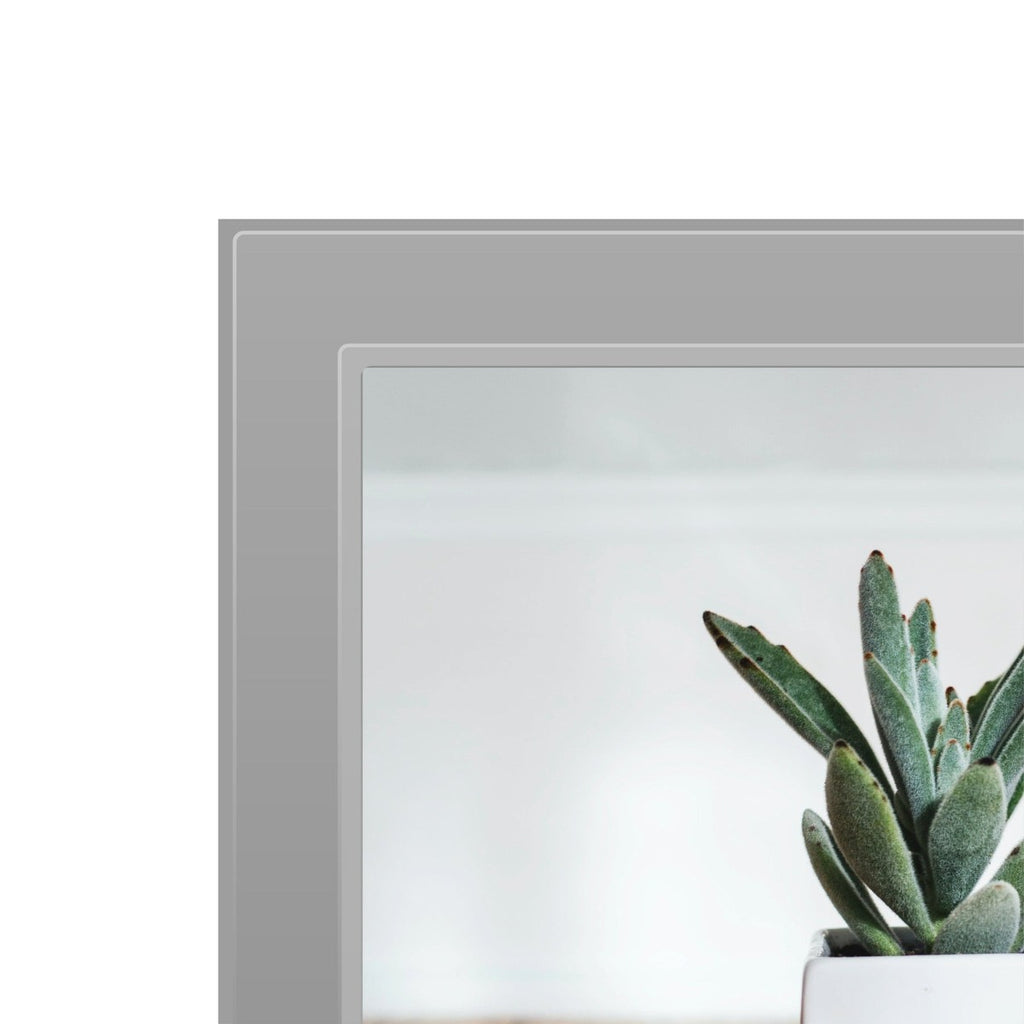 Profile - Eternal 4x6" Vertical Double Photo Frame - Silver