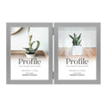Eternal Silver 5x7 Vertical Double Photo Frame