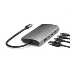 Satechi USB-C Multiport Adapter 8K with Ethernet V3 (Space Grey)