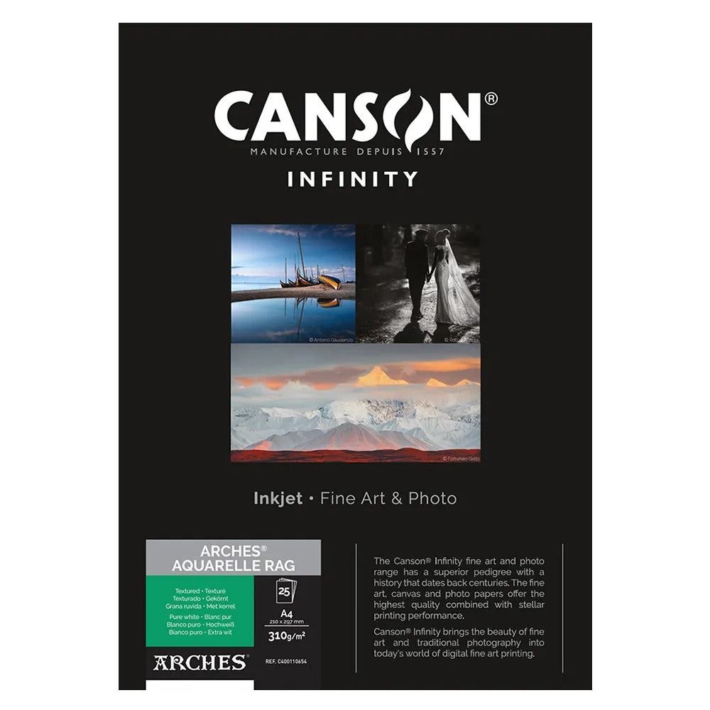 Canson Infinity Arches Aquarelle Rag 310GSM (914mm x 12m)