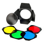 Godox Barndoor With Grid & Colour Filter Set 