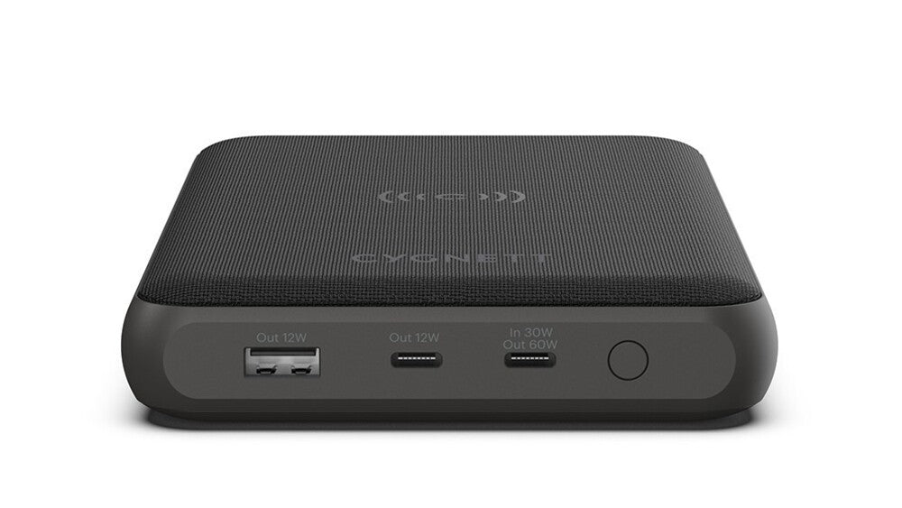 Cygnett ChargeUp Edge+ 27K mAh USB-C Laptop and Wireless Power Bank - Black