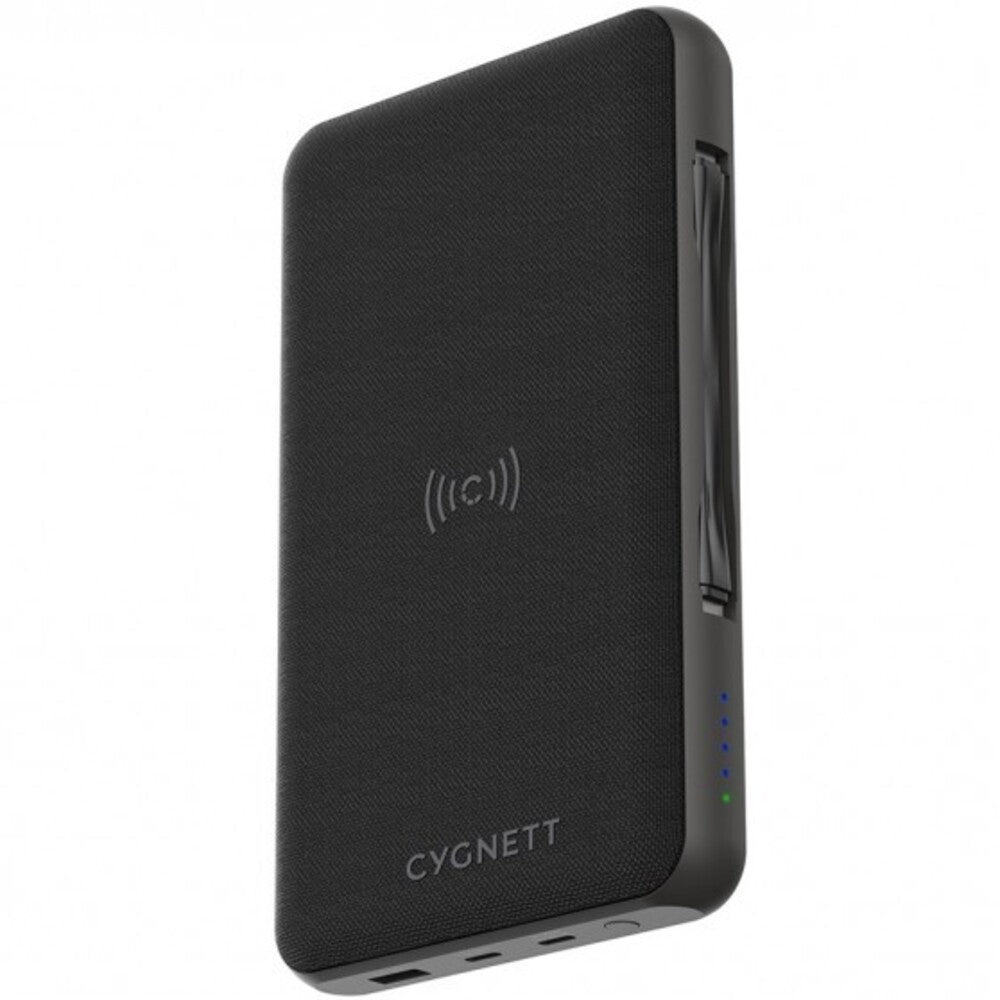 Cygnett ChargeUp Edge+ 27K mAh USB-C Laptop and Wireless Power Bank - Black