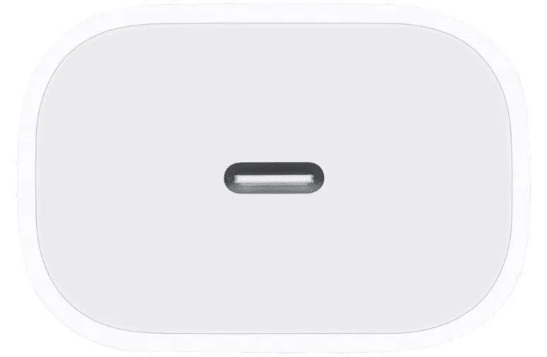 Open Box Apple 20W USB-C Power Adapter requires USB-C Cable - MHJ93X/A-OB