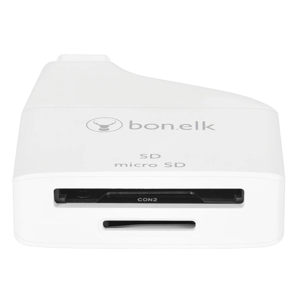 Bonelk USB-C to MicroSD/SD Adapter (White)