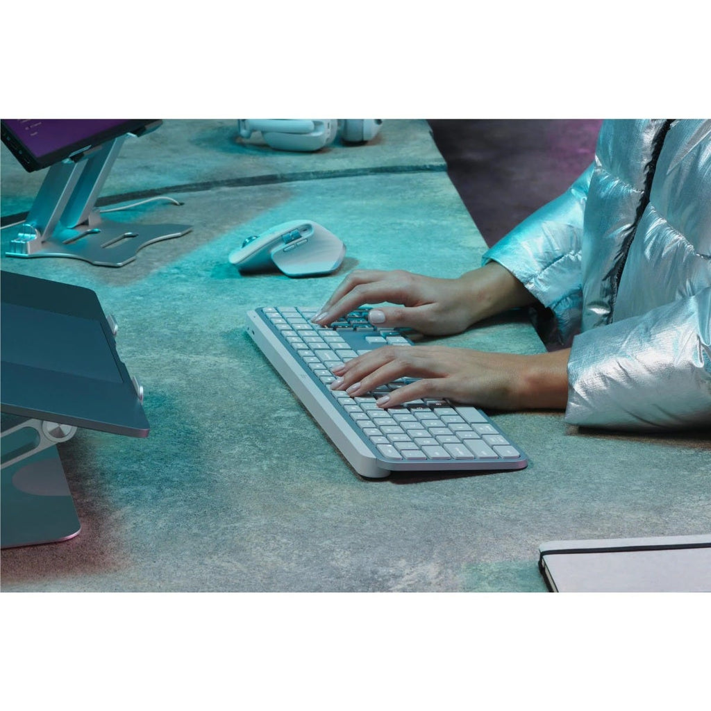 Logitech MX Keys S Advanced Wireless Illuminated Keyboard (Pale Grey) 