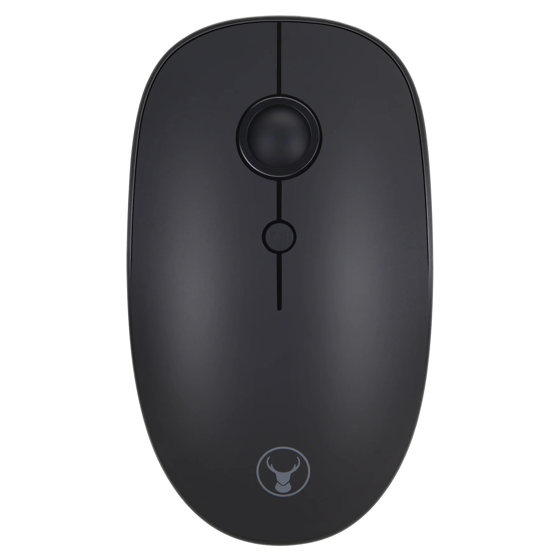 Bonelk Wireless Round Scroll 4D Mouse, 800-1600 DPI M-257 (Black) 