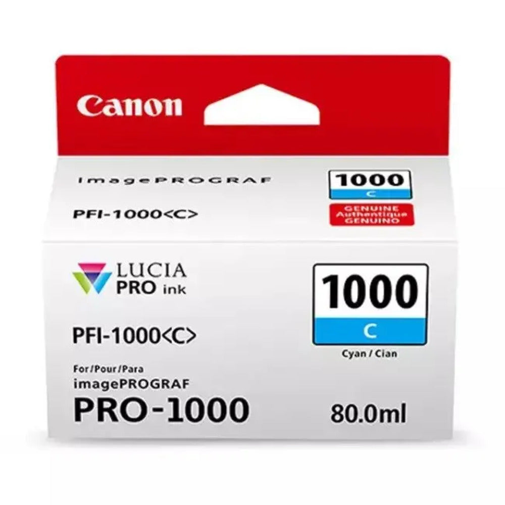 Canon PFI1000C Cyan Ink Tank