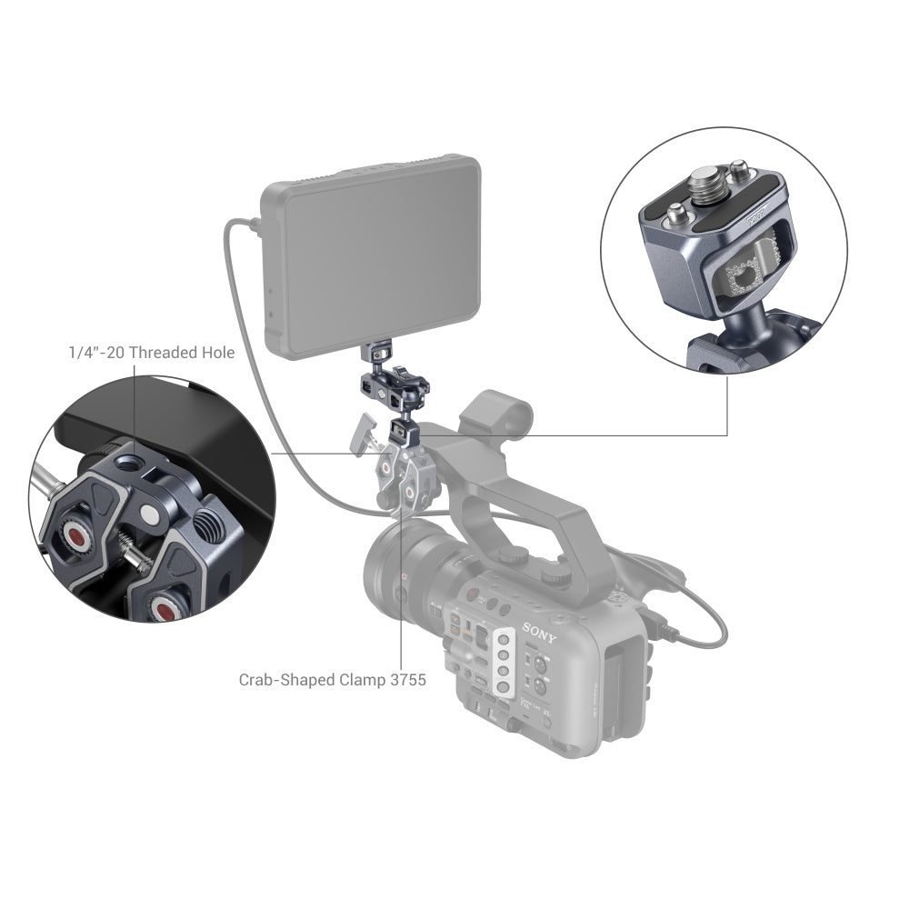 SmallRig Magic Arm with Dual Ball Heads (1/4-20 Screws) 3873