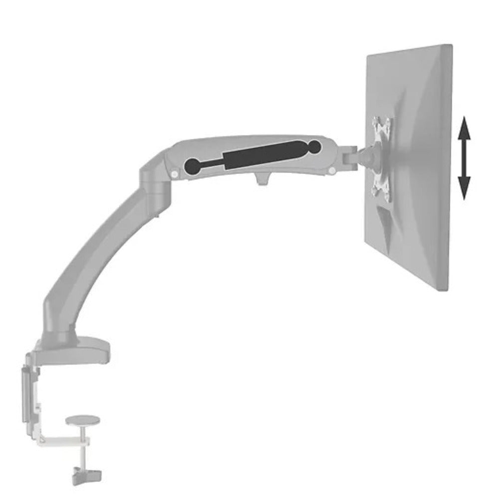 Barkan 13"-29" Dual Flat / Curved Monitor Gas Spring Desk Mount