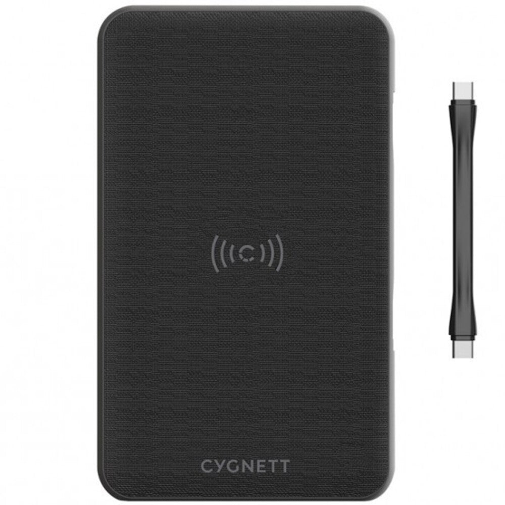 Cygnett ChargeUp Edge+ 27K mAh USB-C Laptop and Wireless Power Bank - Black