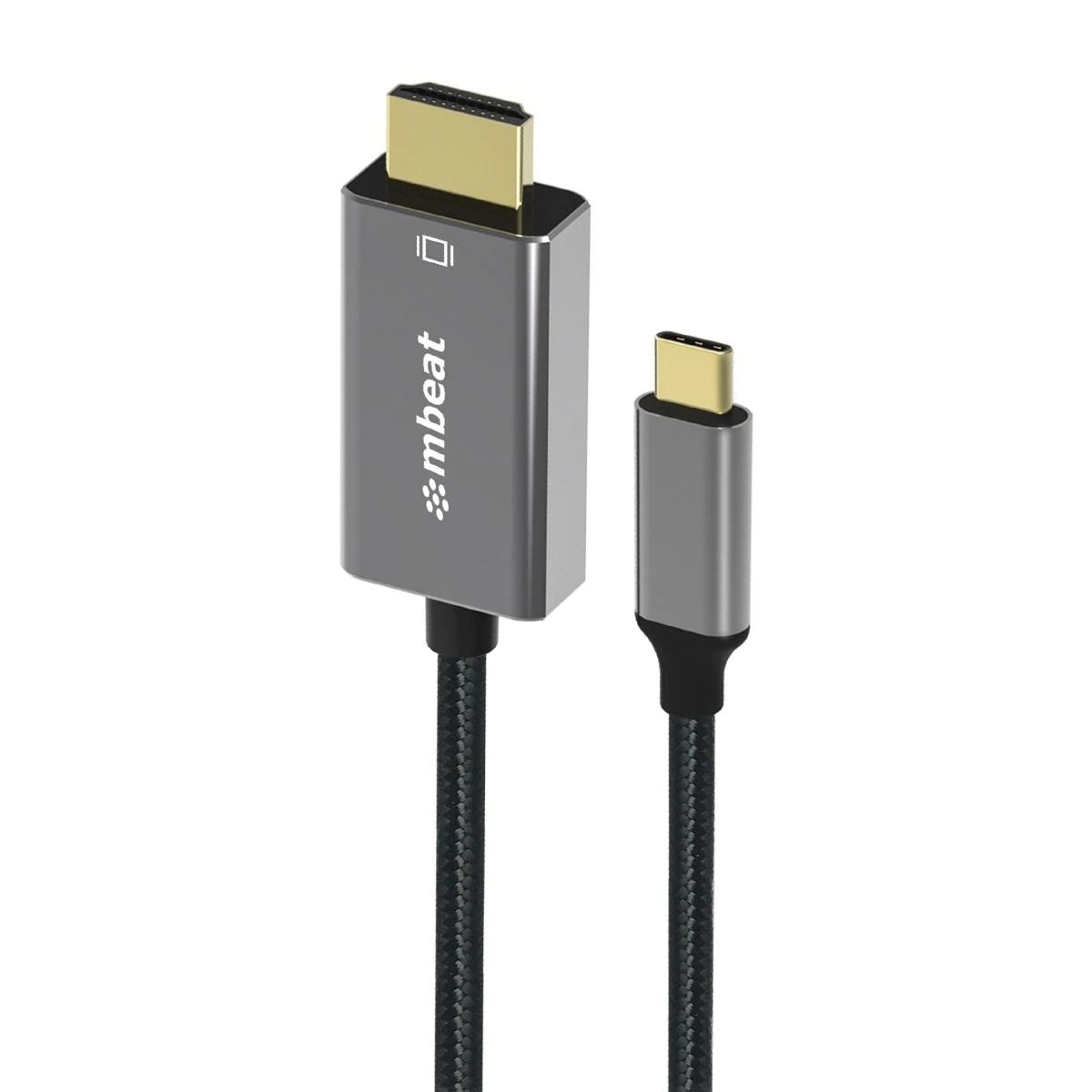 Mbeat Tough Link 1.8m 4K USB-C to HDMI Cable (Space Grey)