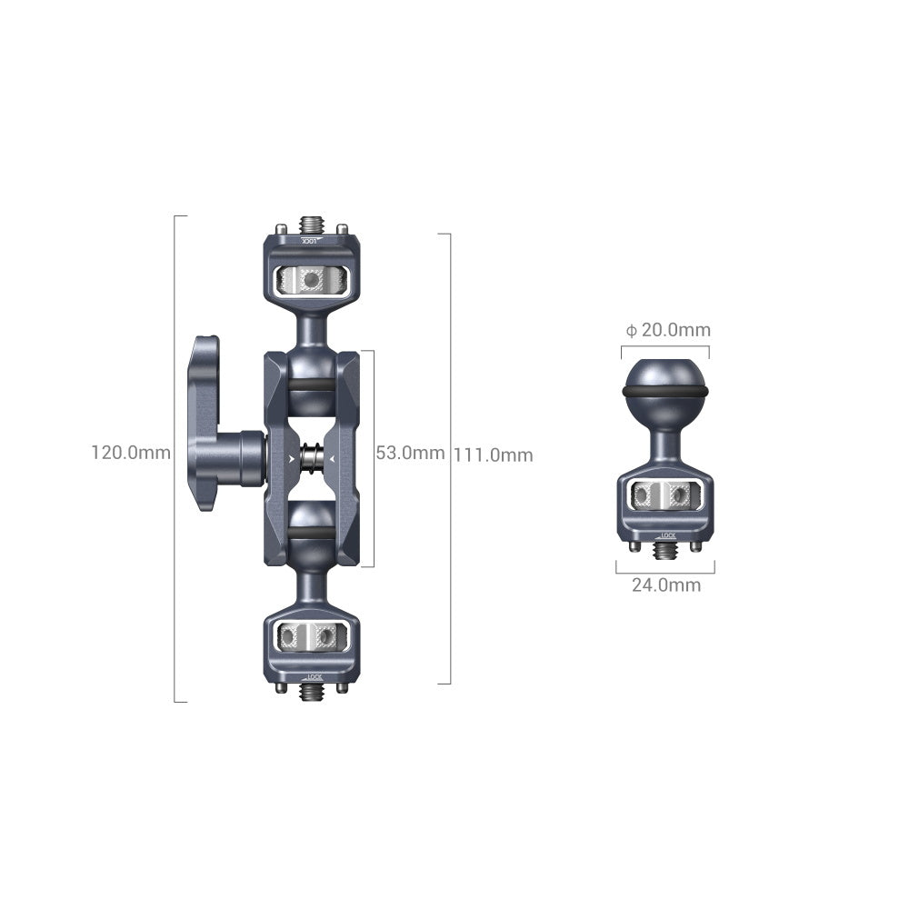 SmallRig Magic Arm with Dual Ball Heads (1/4-20 Screws) 3873