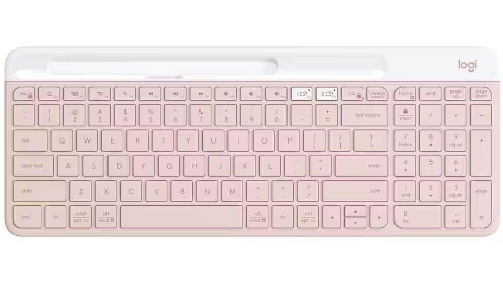 Logitech K580 Slim Multi-Device Wireless Keyboard (Rose)