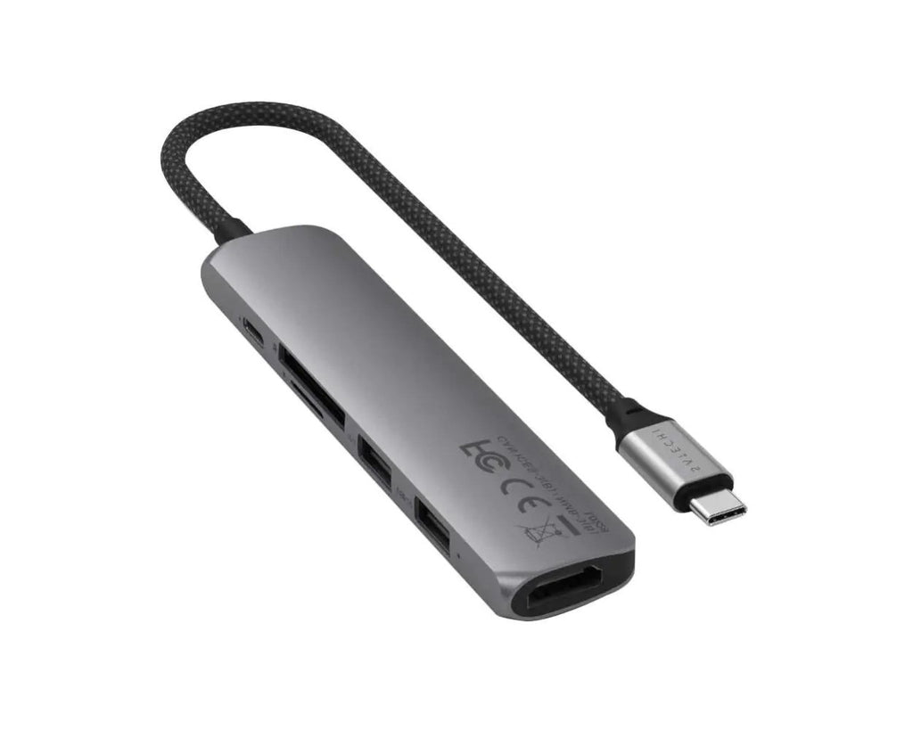 Satechi 6-in-1 USB-C Slim Multiport Adapter (Space Grey)