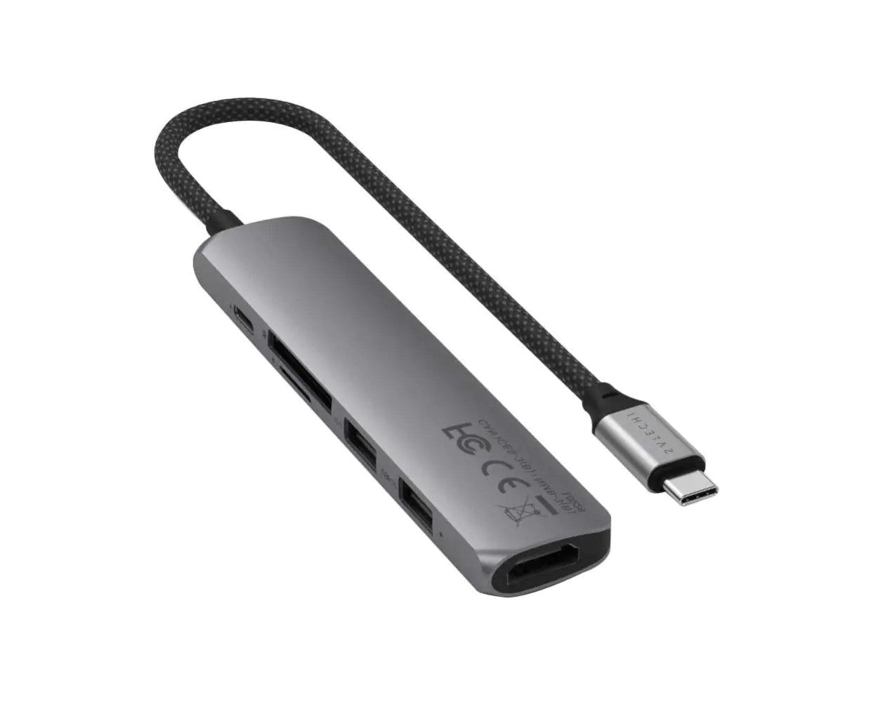 Satechi 6-in-1 USB-C Slim Multiport Adapter (Space Grey)