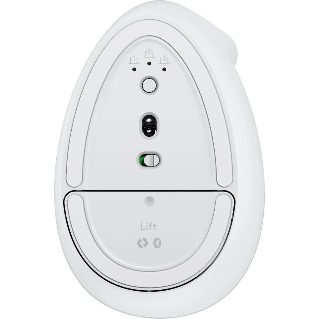 Logitech Lift Vertical Ergonomic Mouse for Mac - Pale Grey