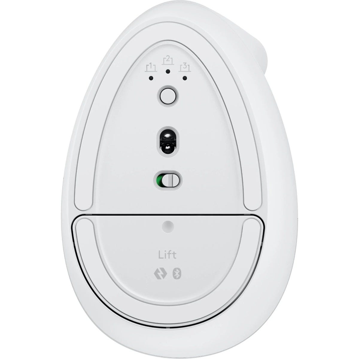 Logitech Lift Vertical Ergonomic Mouse for Mac - Pale Grey
