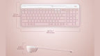 Logitech K580 Slim Multi-Device Wireless Keyboard (Rose)