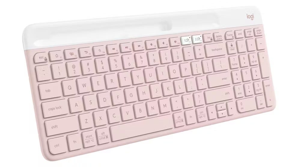 Logitech K580 Slim Multi-Device Wireless Keyboard (Rose)