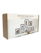 Deluxe Gallery Photo Wall Frame Set A - 6 Frames - Chestnut
