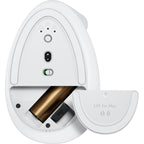 Logitech Lift Vertical Ergonomic Mouse for Mac - Pale Grey