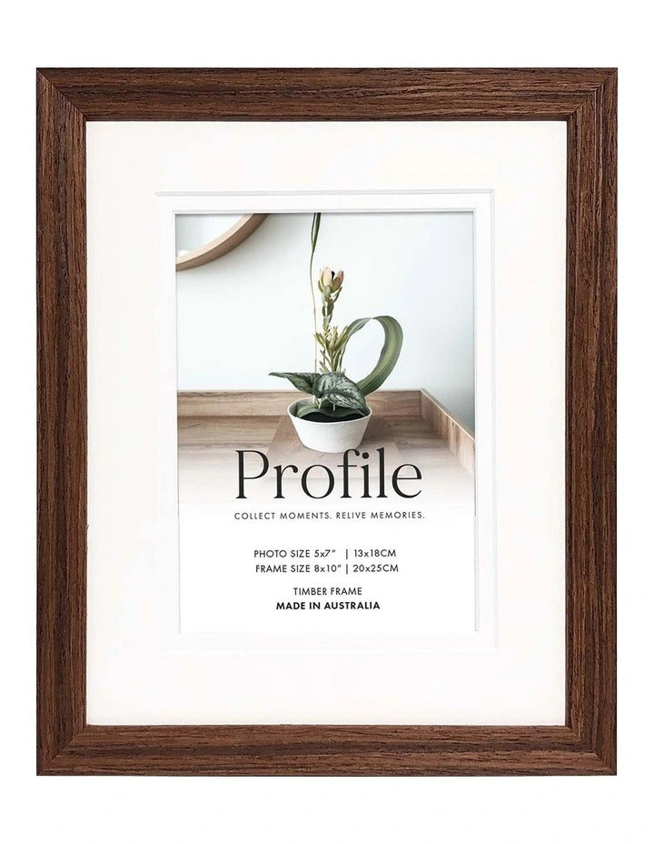 Deluxe Gallery Photo Wall Frame Set A - 6 Frames - Chestnut