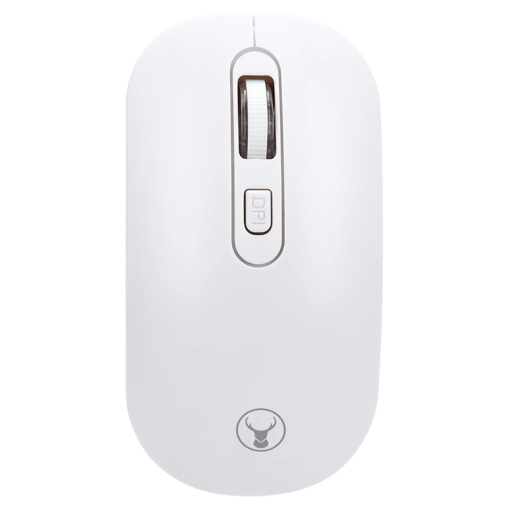 Bonelk KM-322 Slim Wireless Keyboard and Mouse Combo (White)