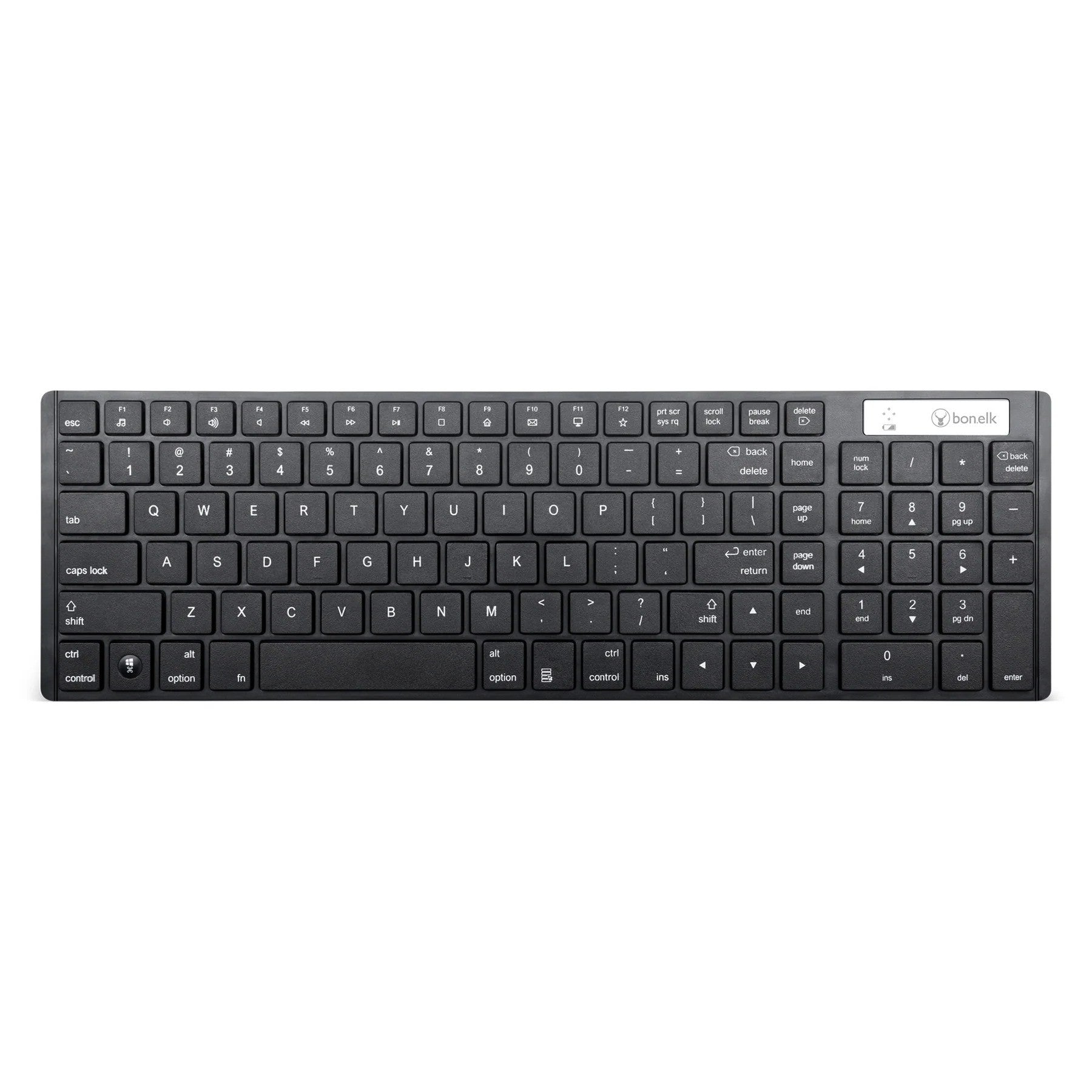 Bonelk KM-322 Slim Wireless Keyboard and Mouse Combo (Black)