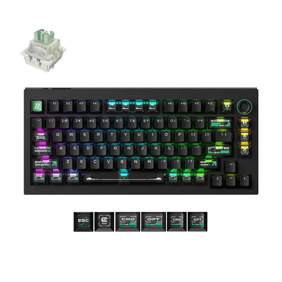 Keychron Lemokey L5 HE Gaming Keyboard (Cyber) (Lime Magnetic Switch)