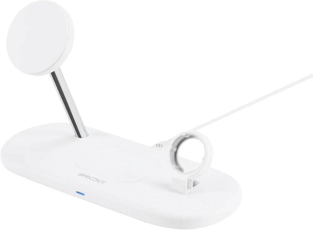 Damaged Box Sprout 3-in-1 Qi2 Wireless Charger - White 