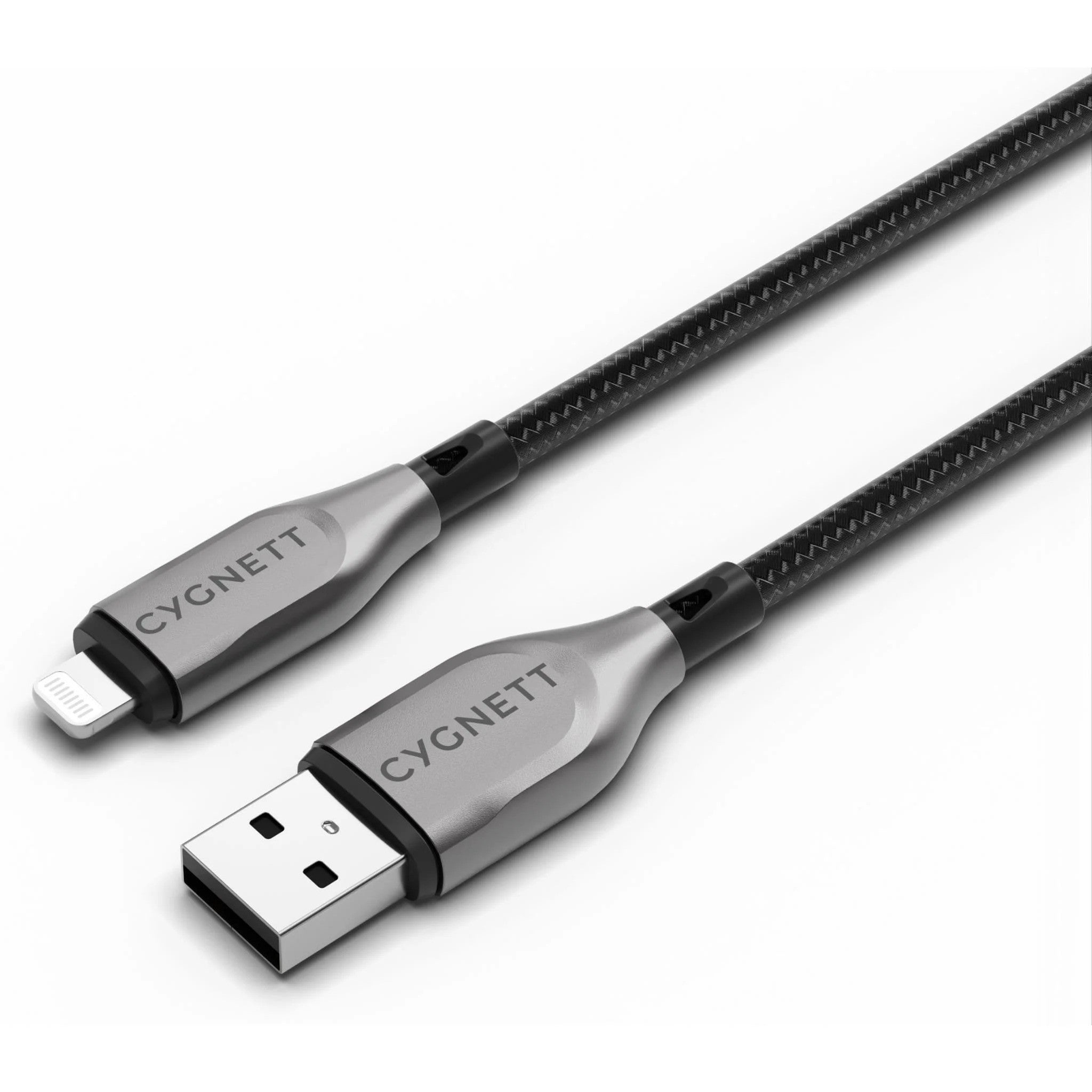 Cygnett Armoured 1m Lightning to USB-A Cable (Black)