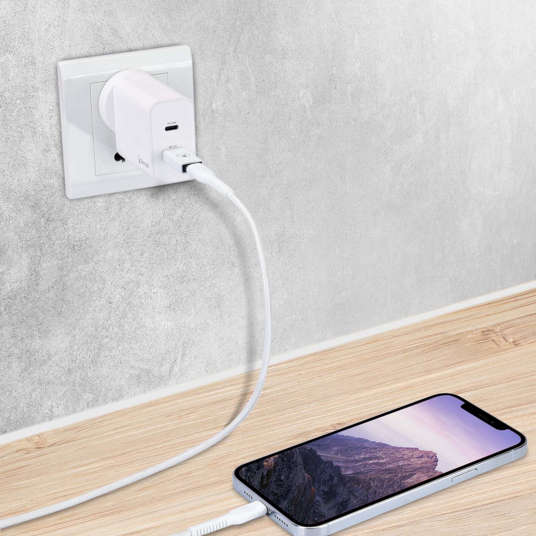 Bonelk USB-A to USB-C 3.0 Adapter - (White)
