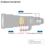 Sony FE 600mm f/4.0 GM Lens  