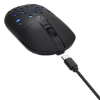 Bonelk Bluetooth/Wireless RGB 4D Mouse 1200DPI USB-C M-270 (Black)