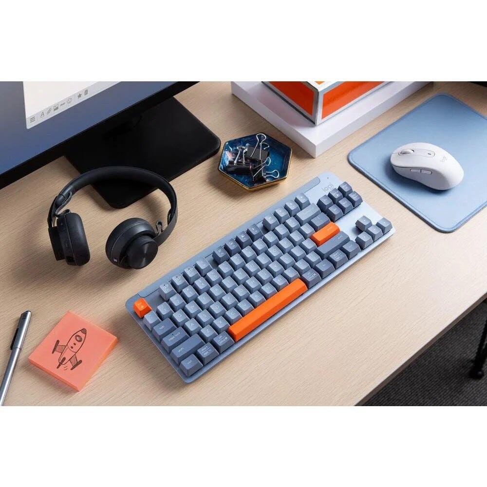 Logitech K855 Wireless Mechanical TKL Keyboard (Linear) (Blue/Grey)