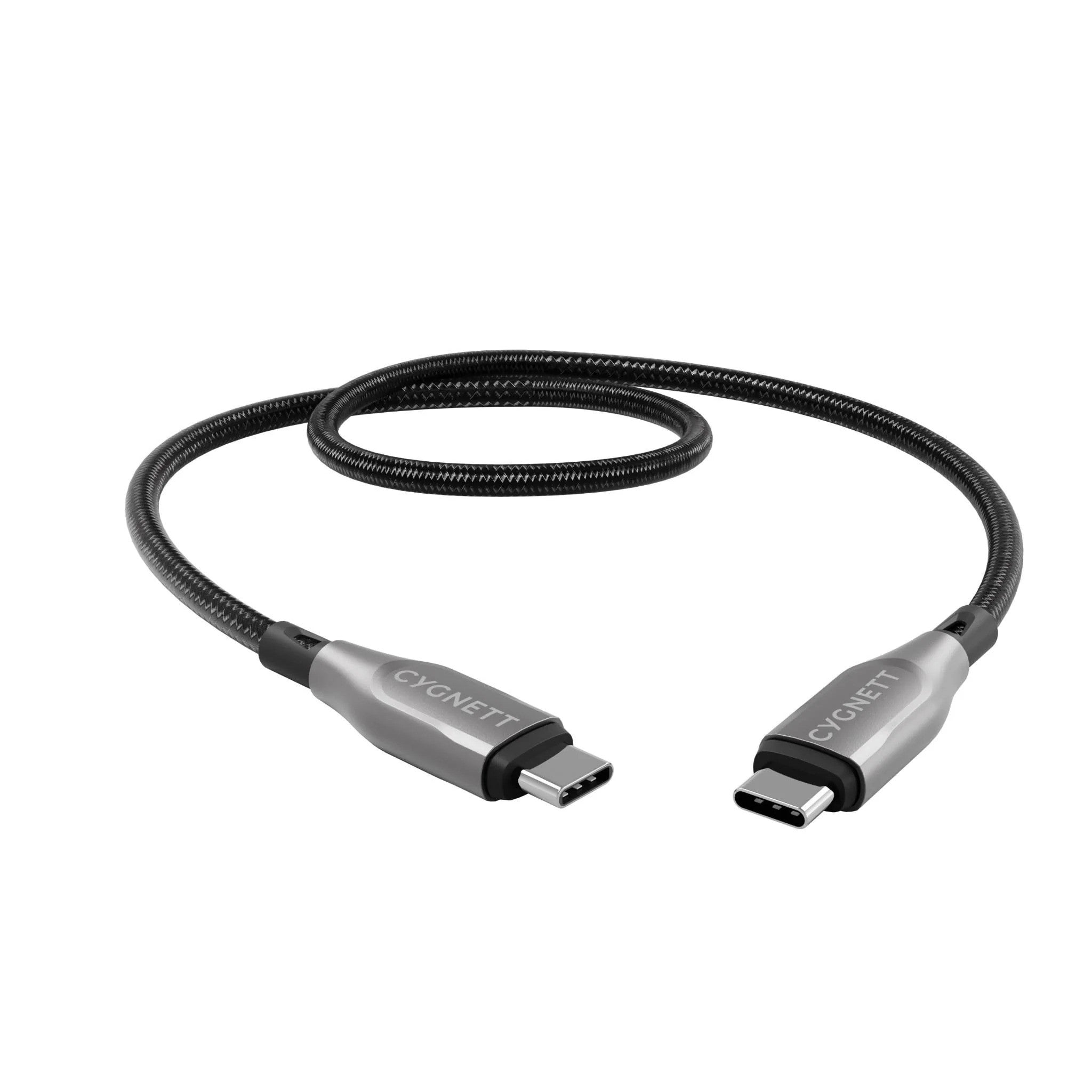 Cygnett Armoured 1m USB-C to USB-C Cable (Black) 