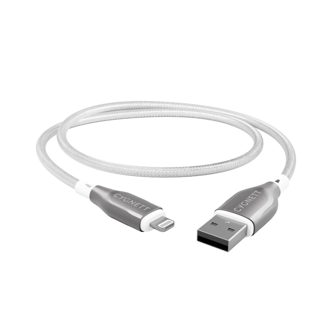 Cygnett Armoured 2m Lightning to USB-A Cable (White)