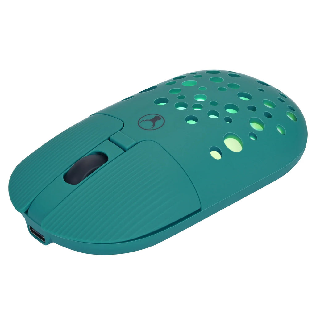 Bonelk Bluetooth/Wireless RGB 4D Mouse 1200DPI USB-C M-270 (Emerald Green)