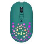 Bonelk Bluetooth/Wireless RGB 4D Mouse 1200DPI USB-C M-270 (Emerald Green)
